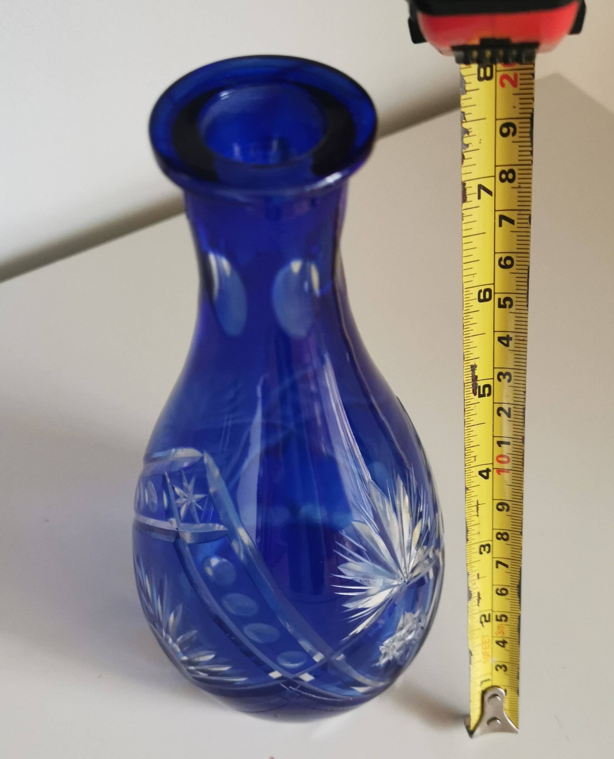Carafe et 6 verres - verre taillé