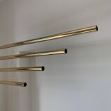 Vintage 1970s adjustable gold floor lamp designed by Goffredo Reggiani