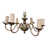 Lustre hollandais en bronze 6 branches