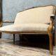 Louis XV style bench in molded and carved wood circa 1900