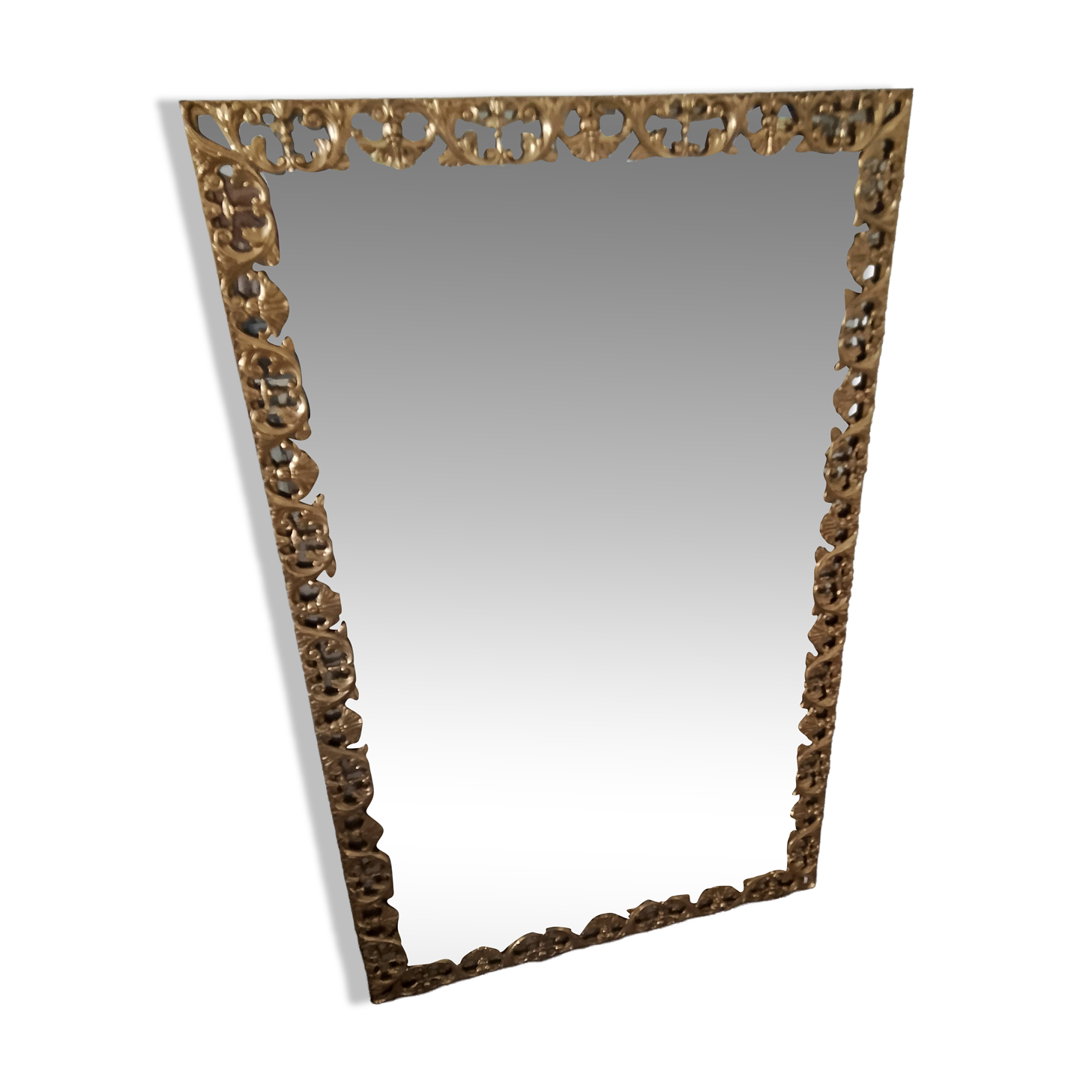Brass mirror