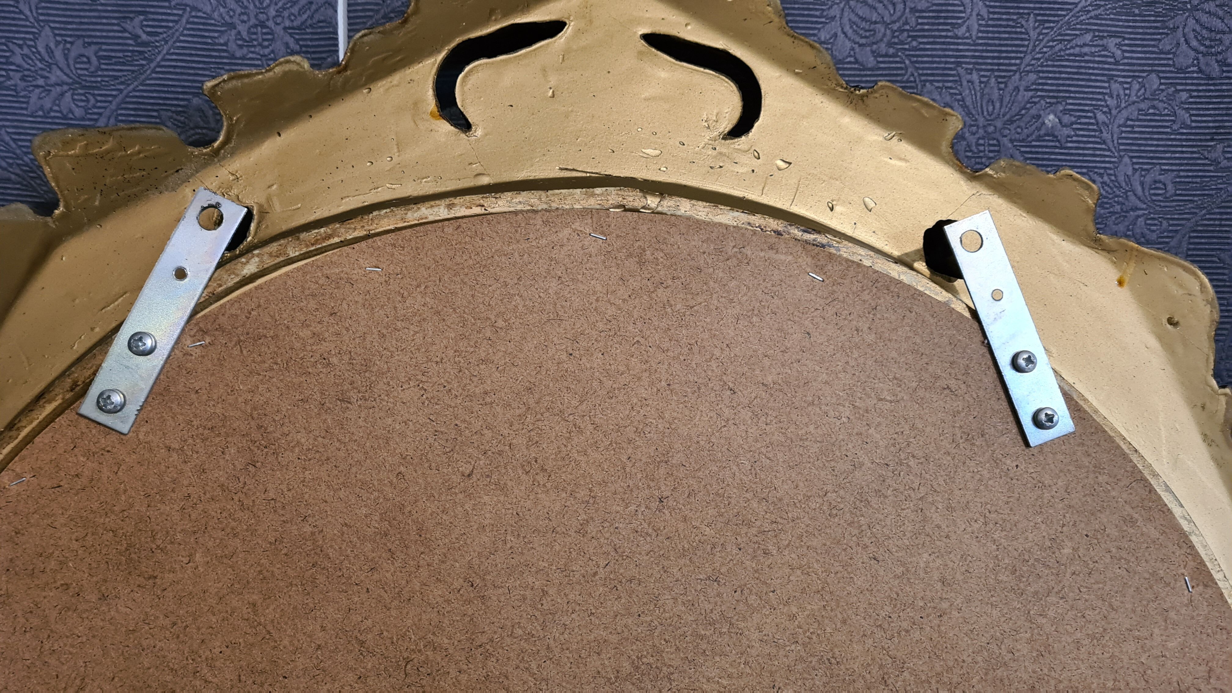 Golden vintage mirror - 180x68cm