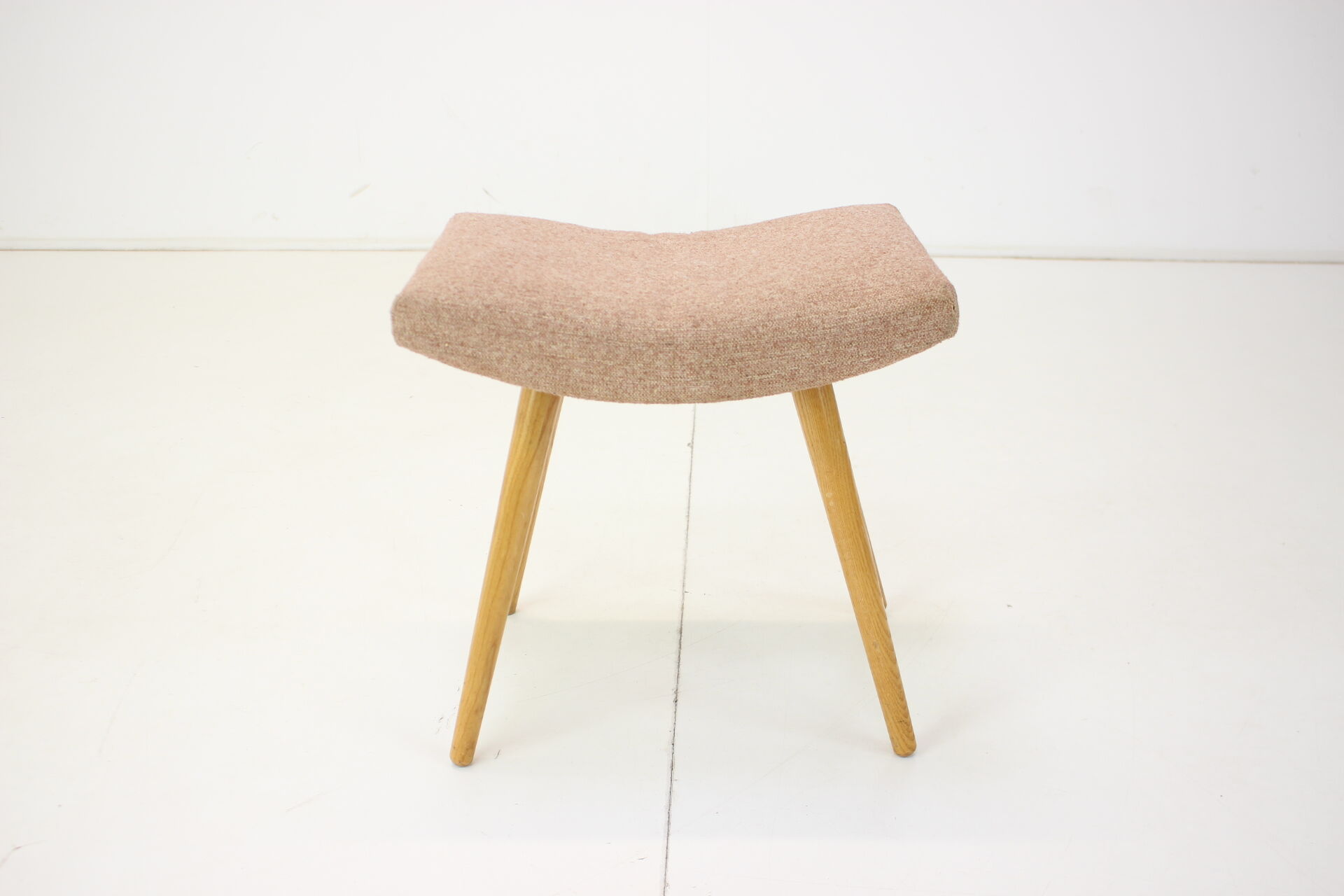 1980s Oak Stool, Czechoslovakia