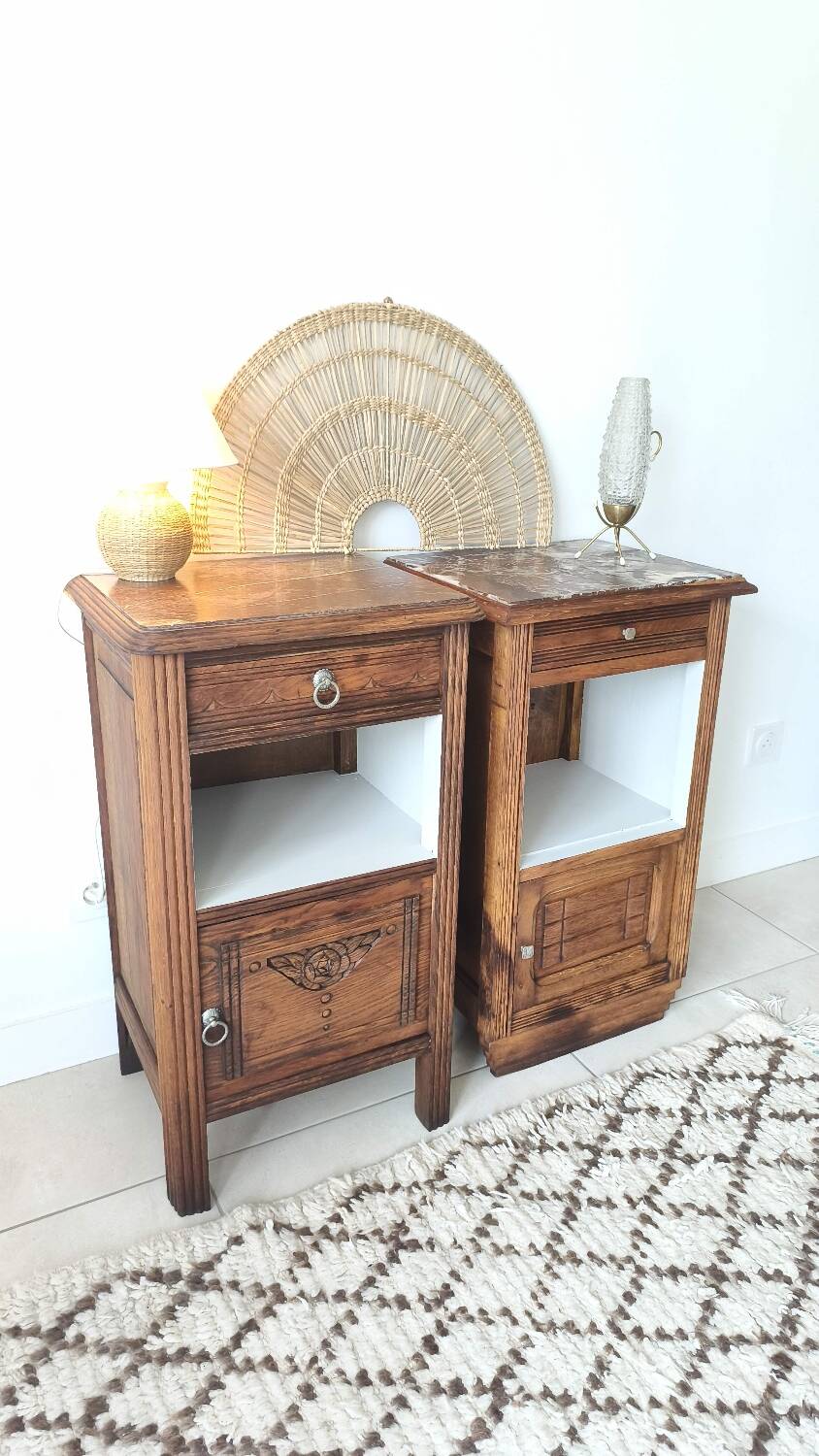 Art Deco bedside tables