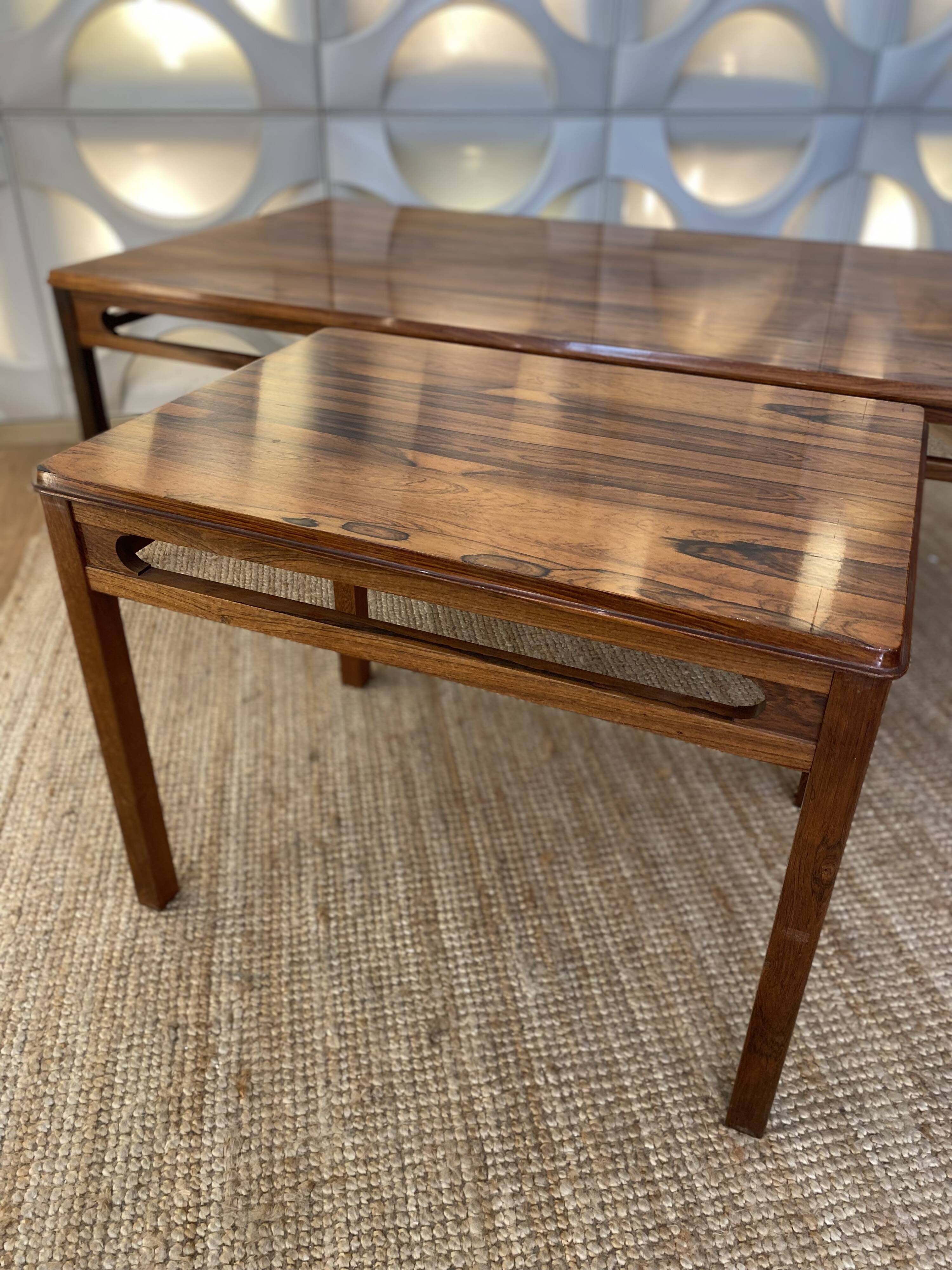 Vintage rosewood coffee tables by rasmus solber for s mobler, 1960