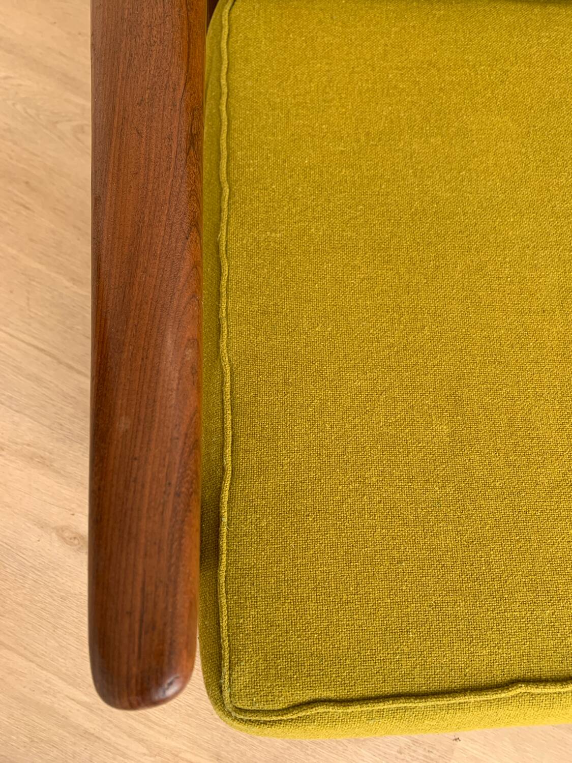 Scandinavian armchair in solid teak