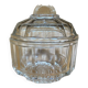 Sucrier en verre moulé