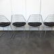 Four vintage SM05 chairs chromed by Cees Braakman for Pastoe, 1960-70