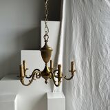 Lustre classique doré à 5 bras de lumière