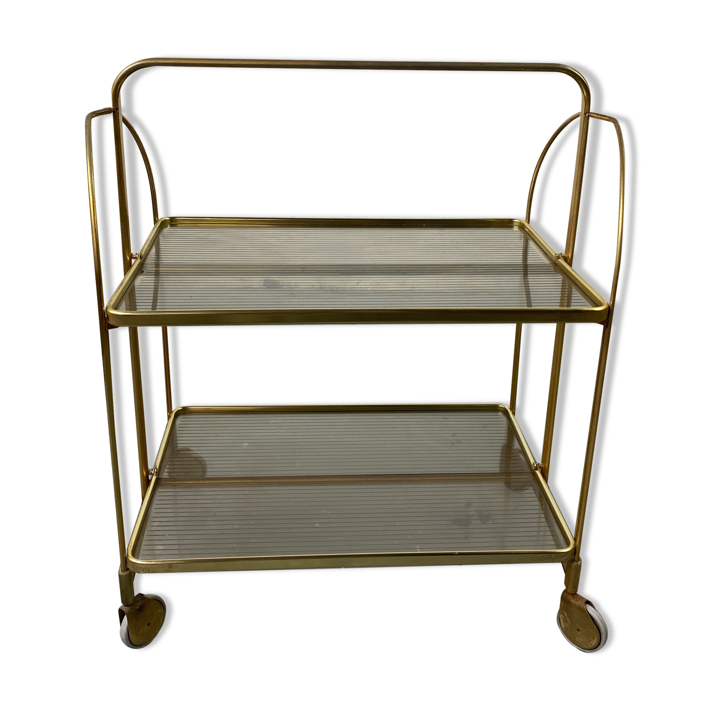 Vintage rolling golden folding service