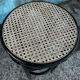 High cane rattan bar stool