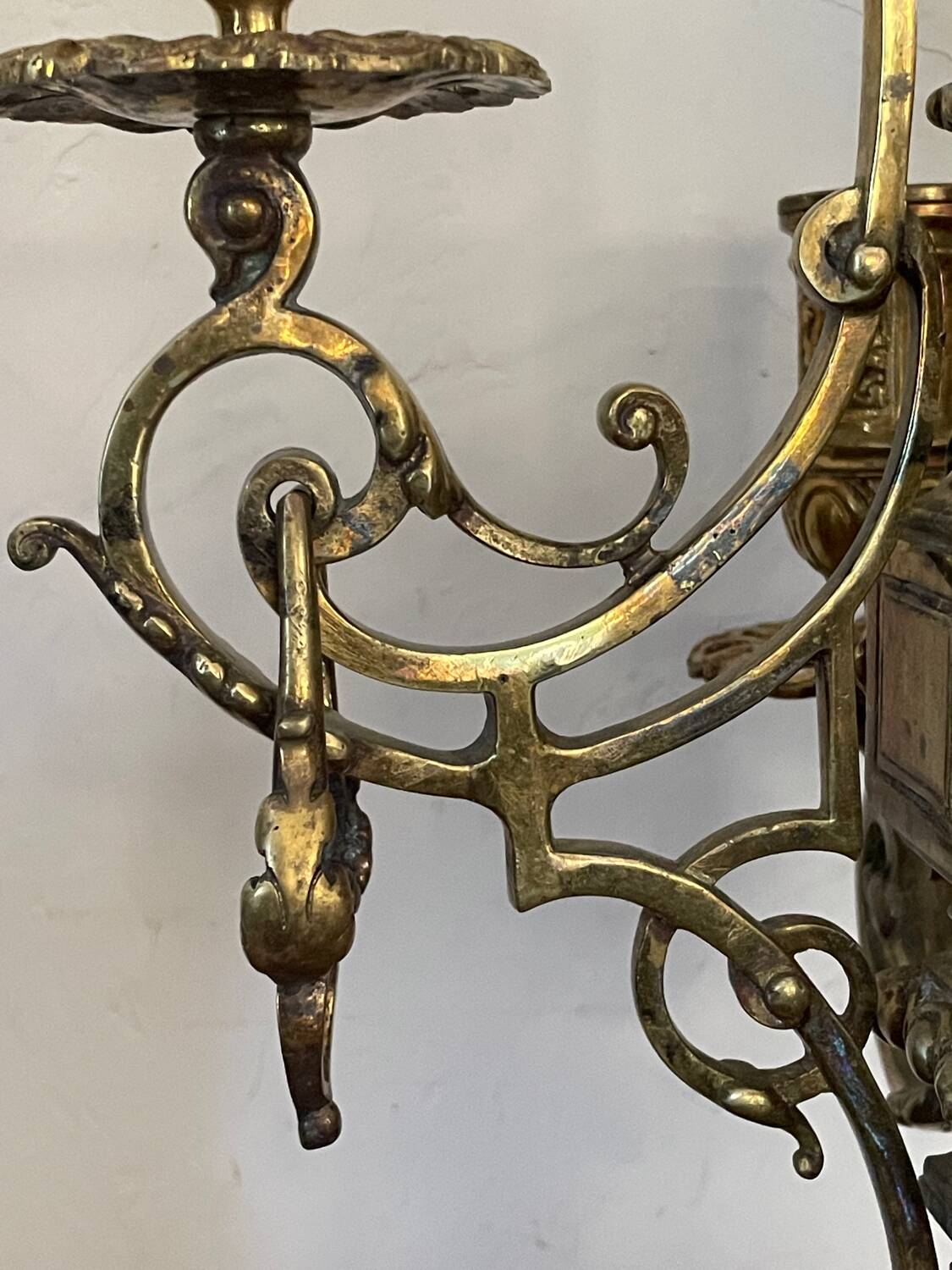 19th century gilded bronze candlestick