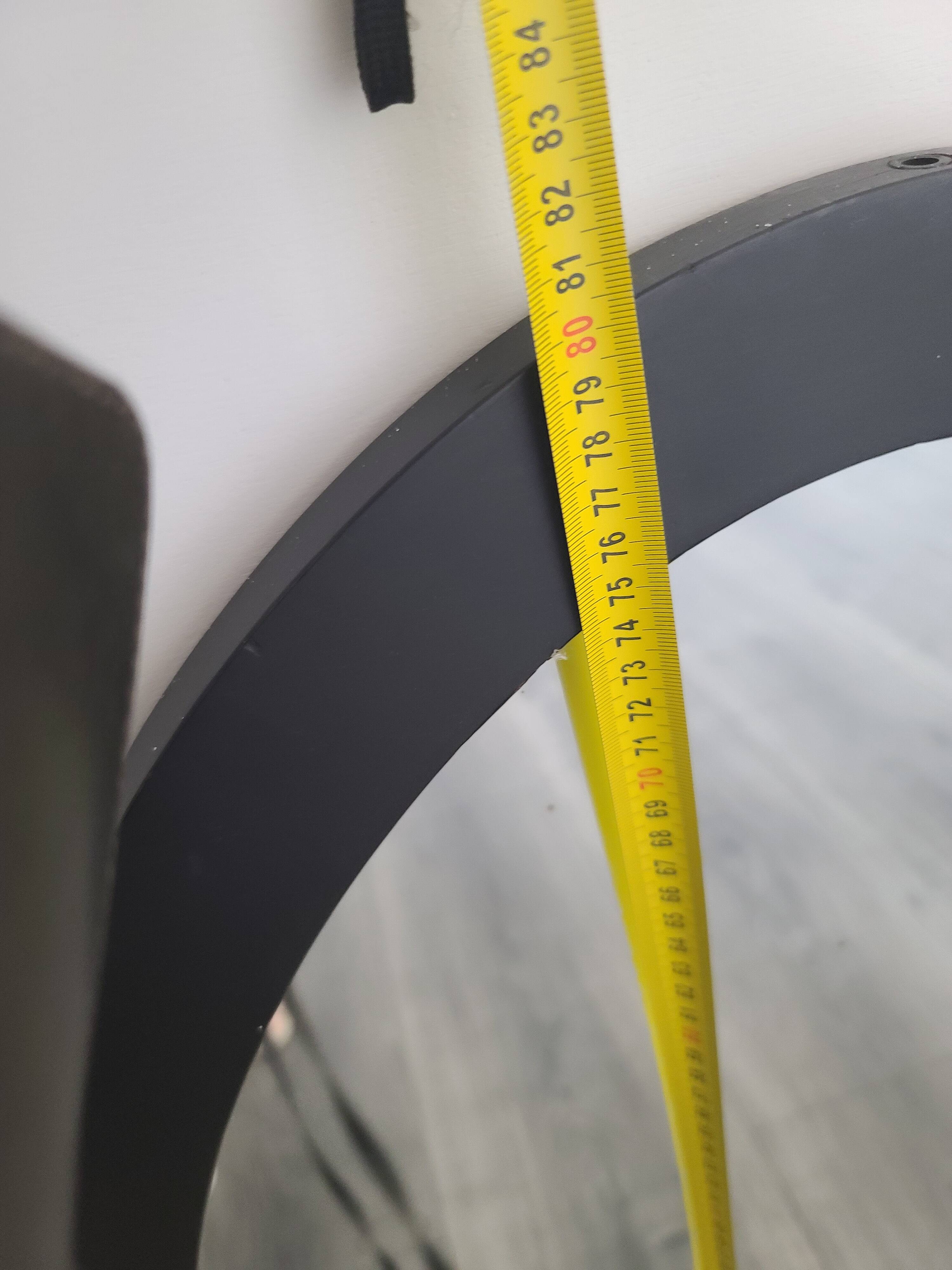 Modern Style Black Oval Wall Mirror