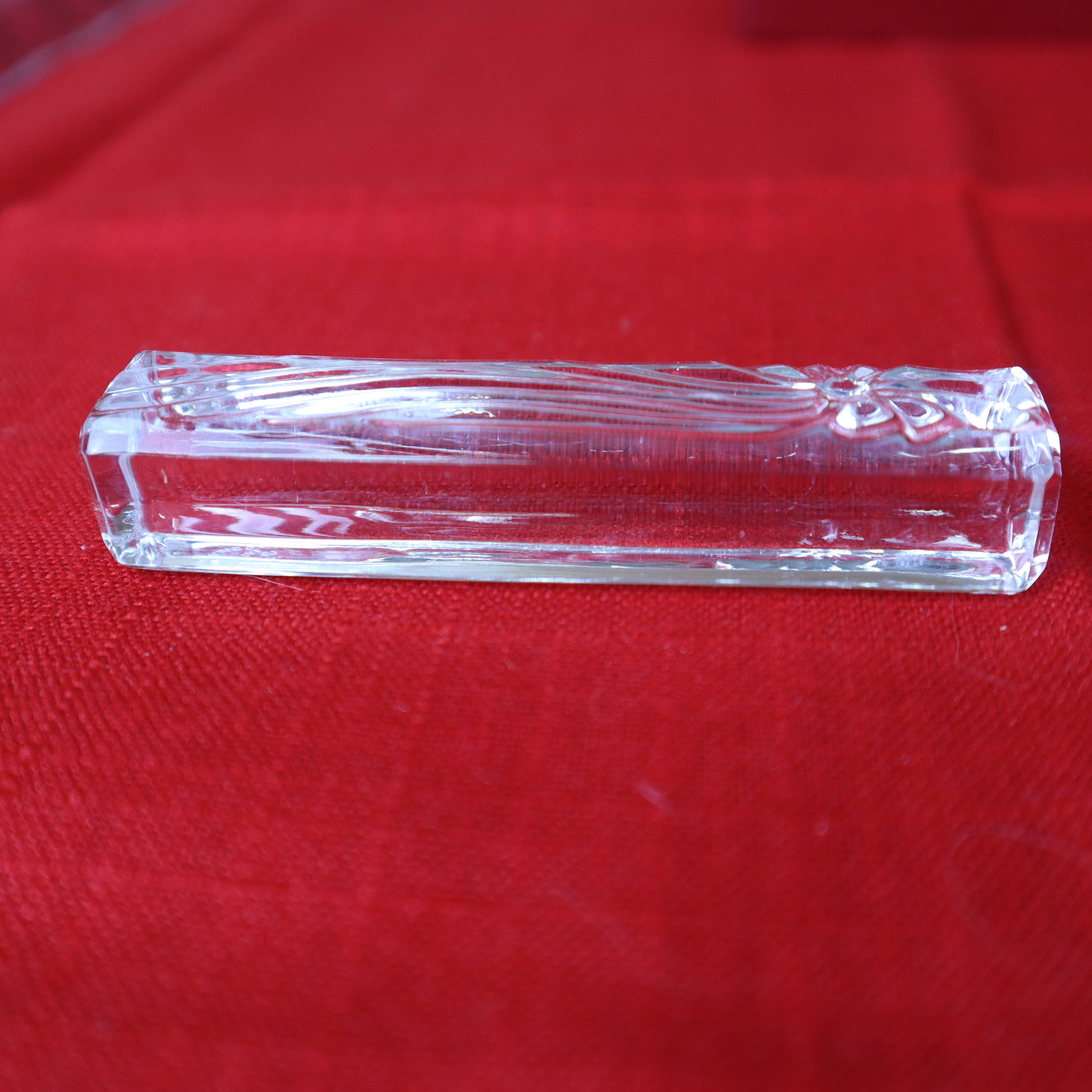 6 knife holders from the vannes le chatel crystal works - france 1765