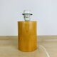 Vintage wooden cylinder lamp by IMT Italy, 1980s