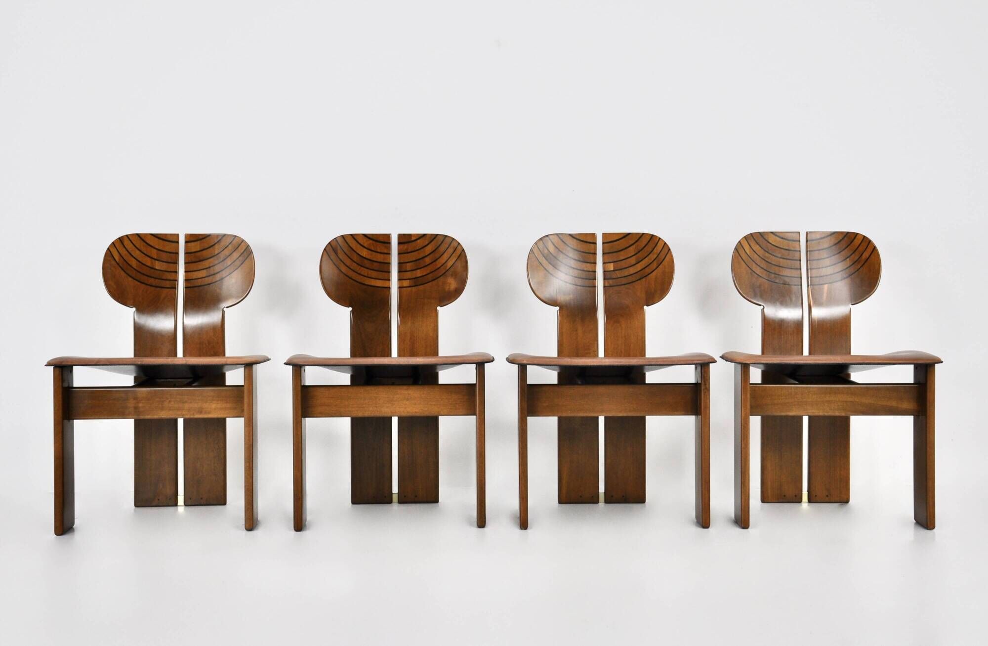 "Africa" chairs by Afra & Tobia Scarpa for Maxalto, 1970s, set of 4