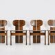 "Africa" chairs by Afra & Tobia Scarpa for Maxalto, 1970s, set of 4