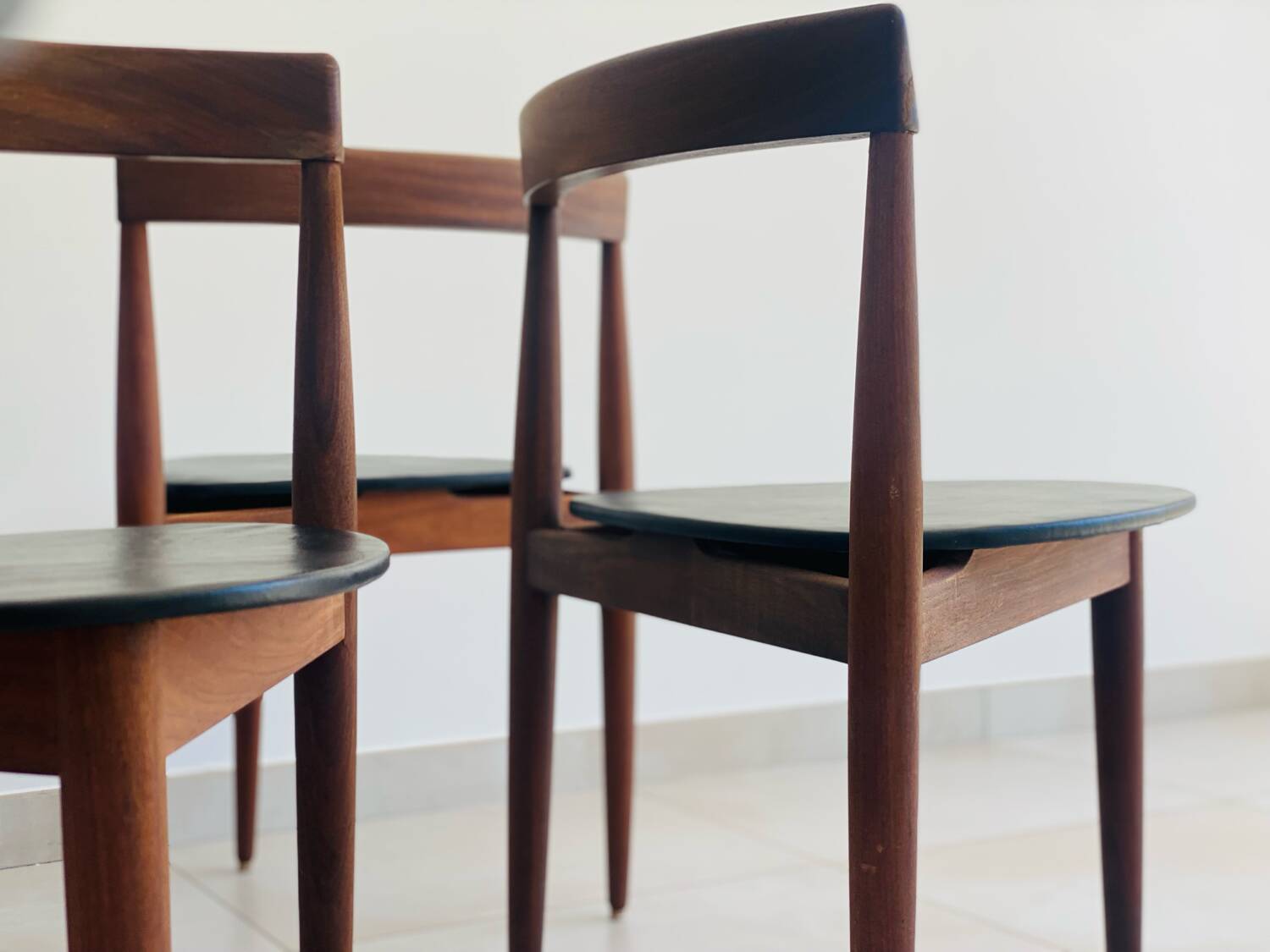 Set of 4 vintage Hans Olsen chairs for Frem Røjle Denmark