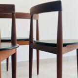Set of 4 vintage Hans Olsen chairs for Frem Røjle Denmark