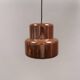 Mini poker hanging lamp in original brown colour by Jo Hammerborg 1977.