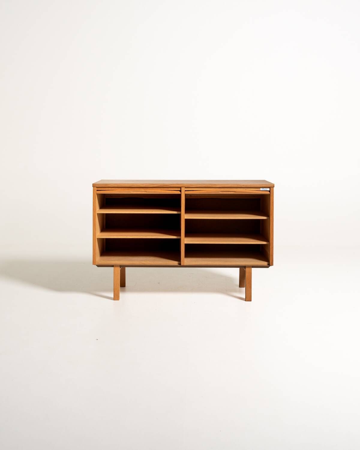 Kinnarps Oak Tambour Document Cabinet, Sweden