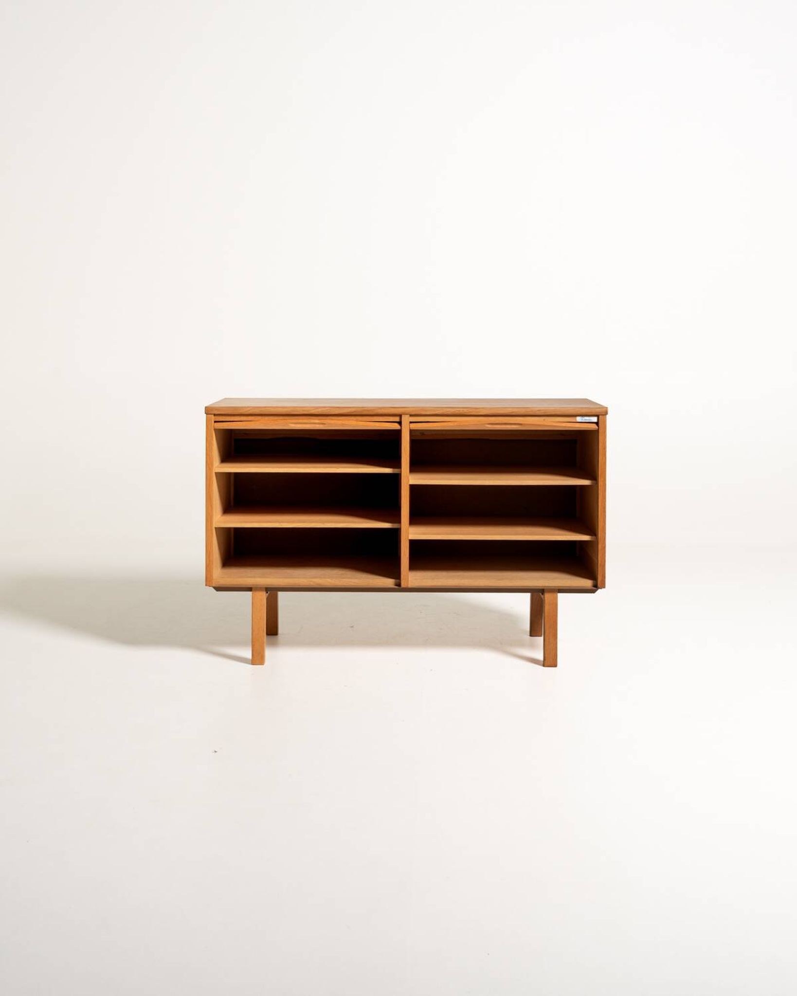 Kinnarps Oak Tambour Document Cabinet, Sweden
