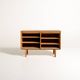 Kinnarps Oak Tambour Document Cabinet, Sweden