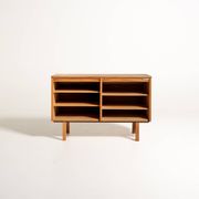 Kinnarps Oak Tambour Document Cabinet, Sweden