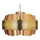Copper pendant light by Werner Schou for Coronell Elektro. Denmark 1960s