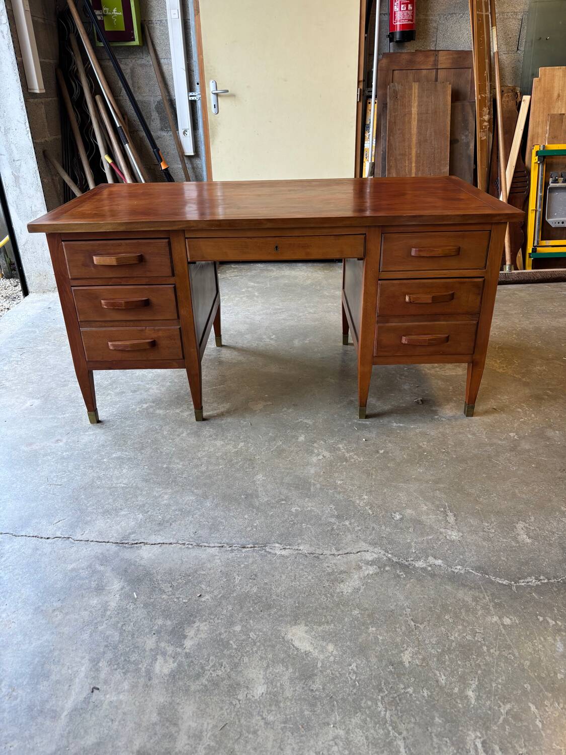 Vintage double-sided minister's desk