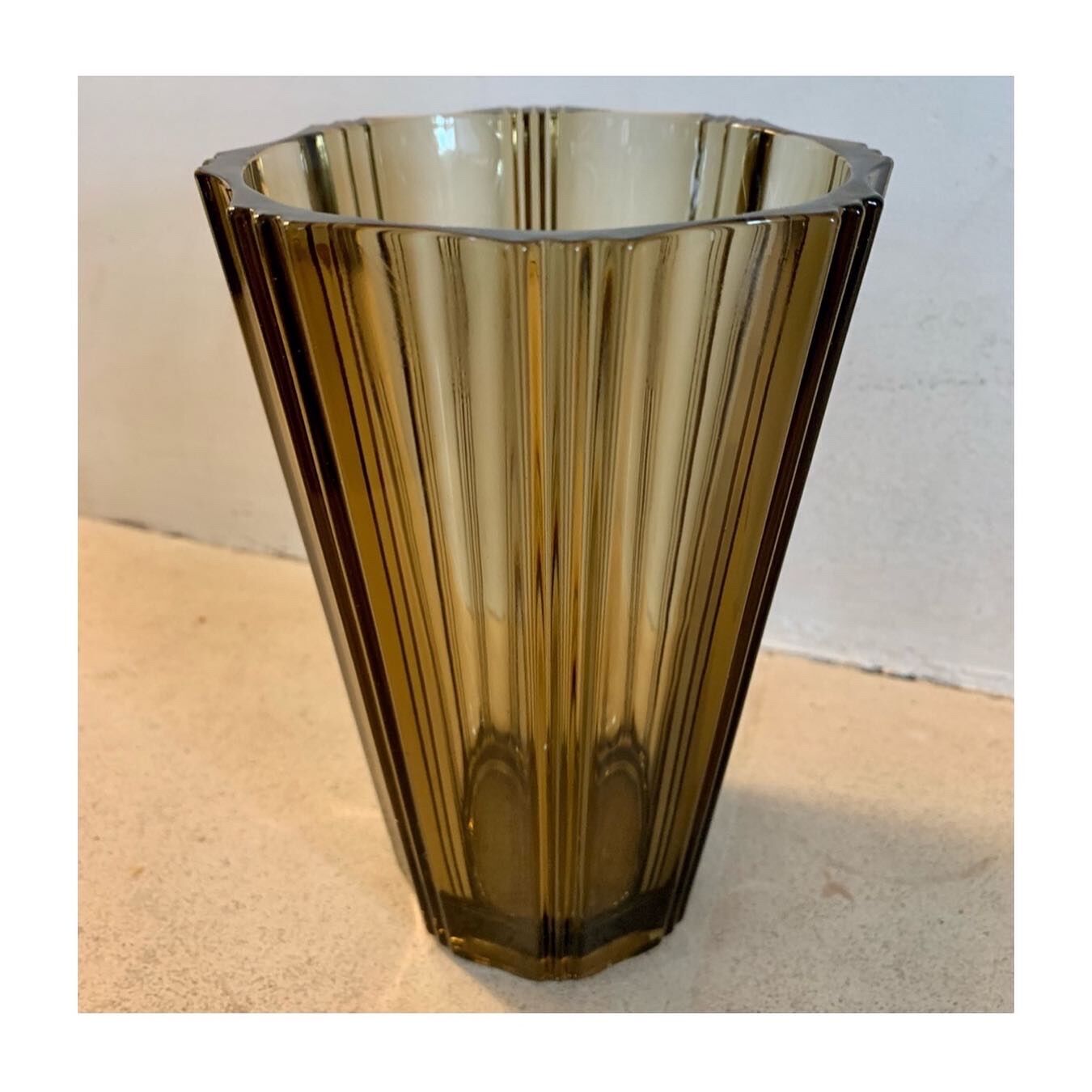 Luminarc smoked glass vase