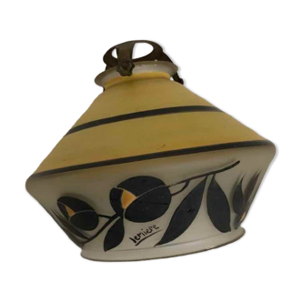 Antique glass lampshade