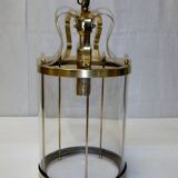 Antique glass cage lantern chandelier