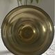 Antique glass and silver-plated metal cup