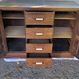 Art Deco style sideboard in palm wood