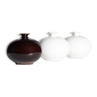 Set of three ceramic vases Pino Spagnolo for Sicart 70s