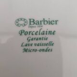 6 assiettes porcelaine Barbier
