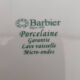 6 assiettes porcelaine Barbier