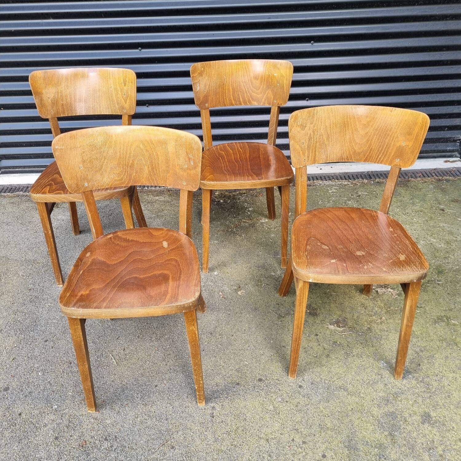 Thonet bistro chairs, Czechoslovakia