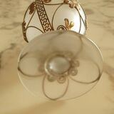 Vase verre et laiton