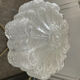 Molded glass wall lamp from the 70s