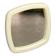 1970s Italian Space Age Cream Plastic Square Wall Mirror