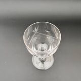 Set of 5 cut crystal glasses