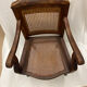 Caned armchair