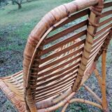Vintage rattan armchair by Dirk Van Sliedregt for Rohe Noordwolde.