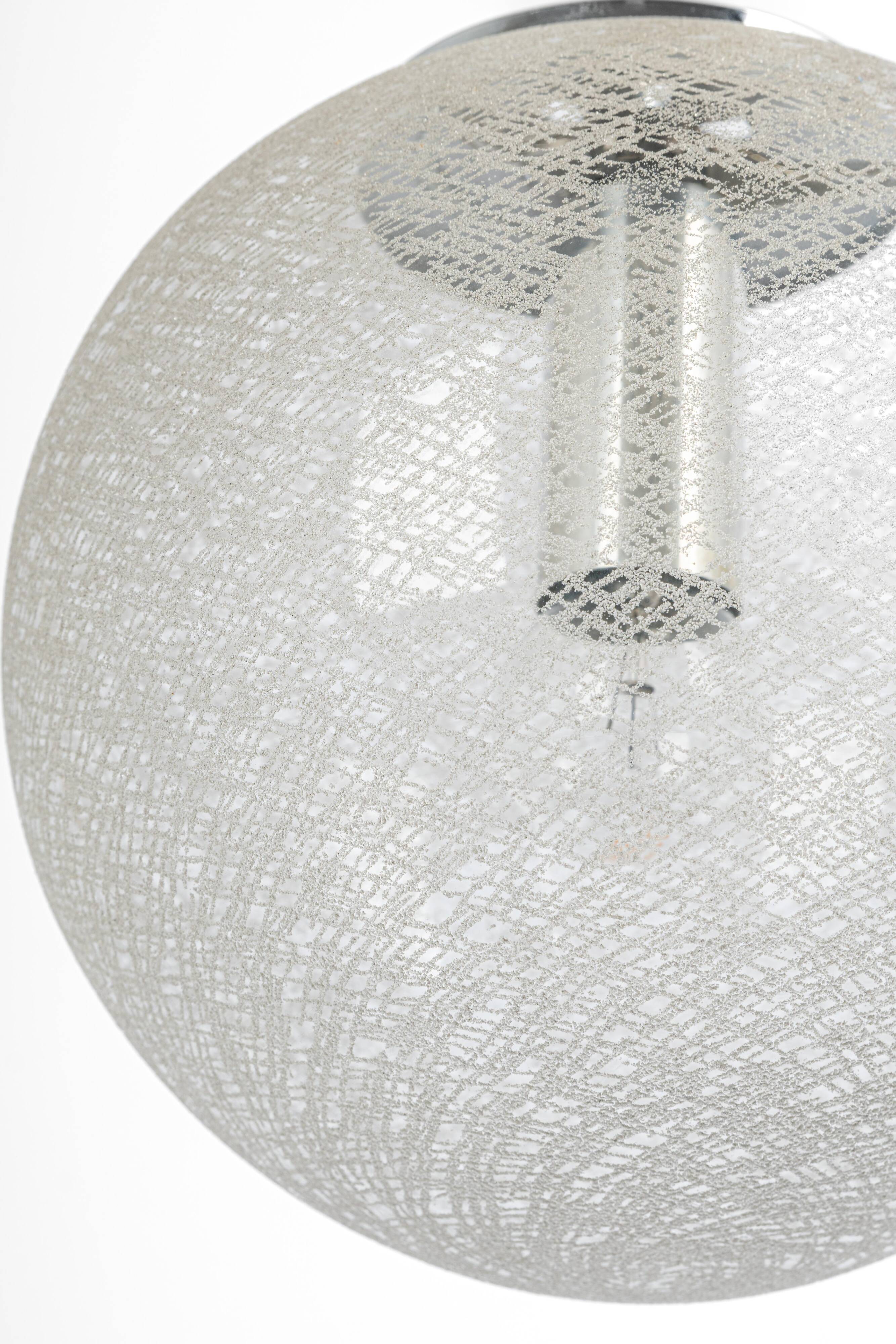 1 out of 10 Limburg Chrome with glass ball pendant, Germany, 1970s