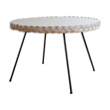 Rattan coffee table and vintage wicker