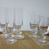 Set of Basel crystal glasses in good condition