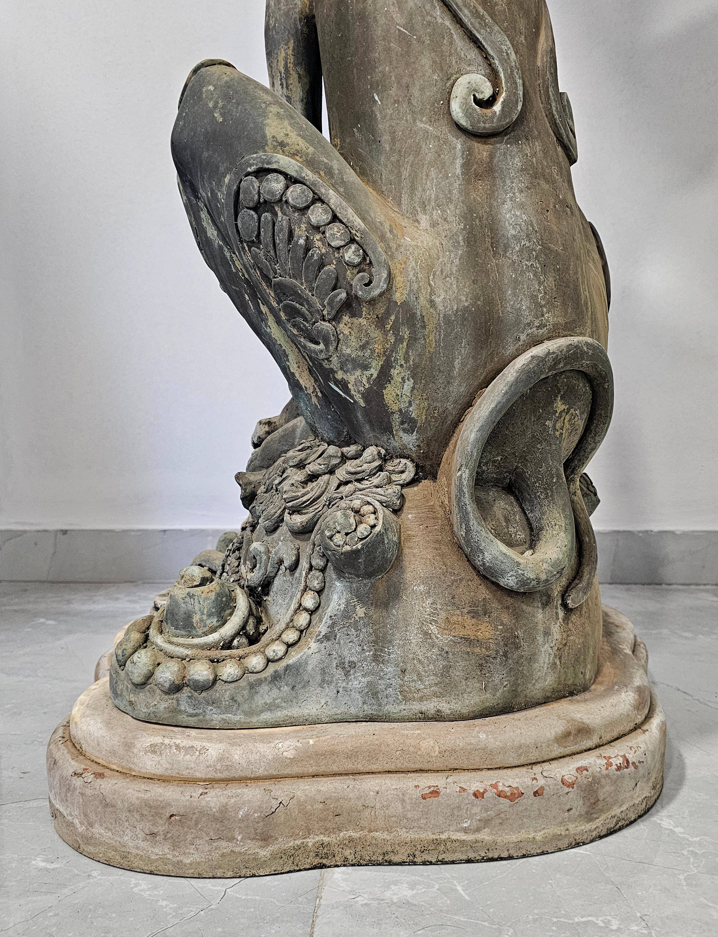 Empire style bronze jardinières, bronze and marble, 1805
