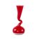 Red vase, Swing Vase, Danish design, manufactured by Normann Copenhagen